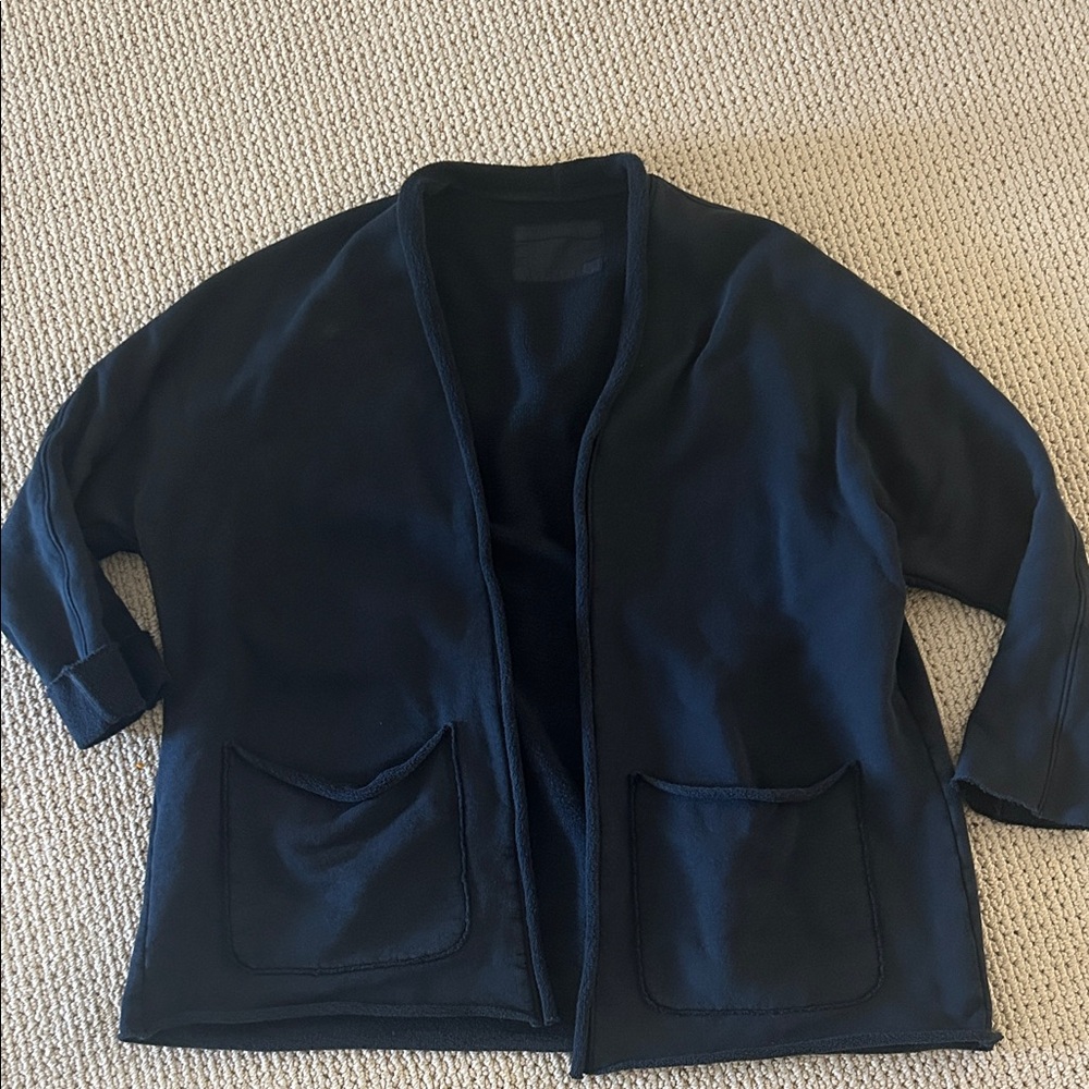 Frank & Eileen sweatshirt blazer jacket black M L